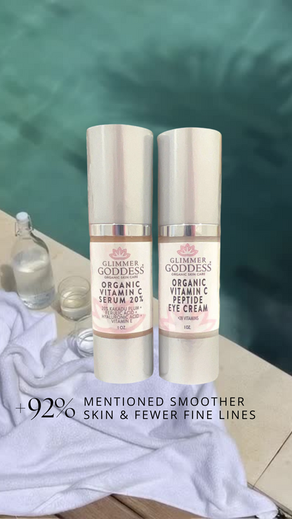 Organic Age Reversing Eye Serum – Instant Firming Treatment with Peptides & Vitamin C - Trending Wellness Store