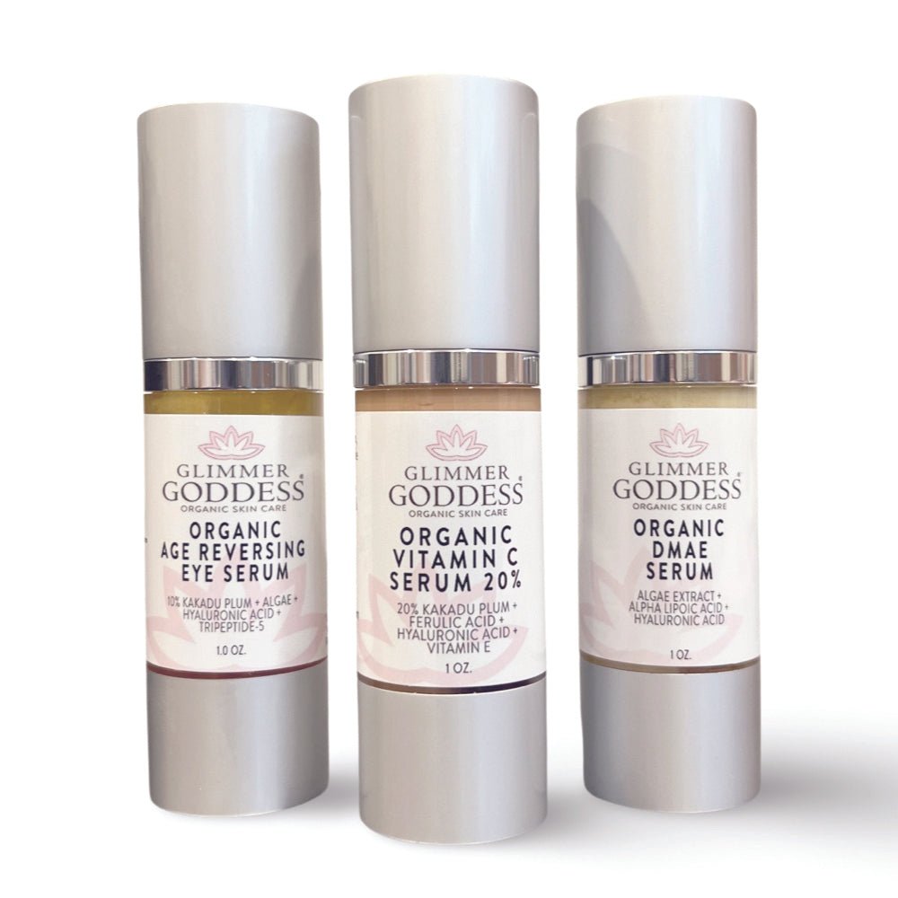 Organic Anti-Aging Trio – Vitamin C & Firming Serums - Trending Wellness Store