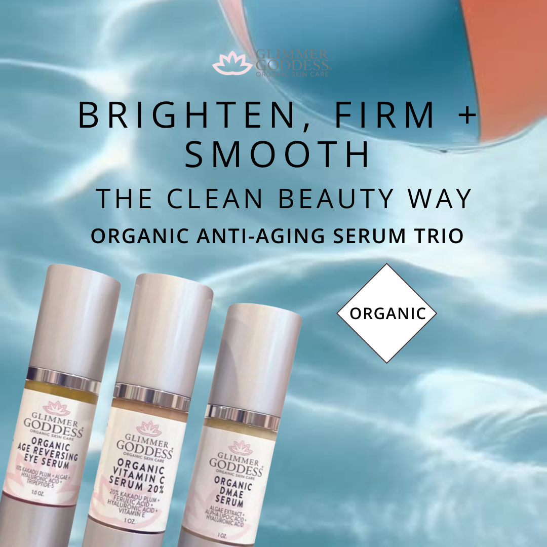 Organic Anti-Aging Trio – Vitamin C & Firming Serums - Trending Wellness Store