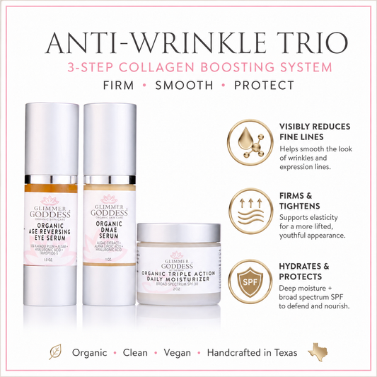 Organic Anti-Wrinkle Trio – 3-Step Collagen Boosting System - Trending Wellness Store