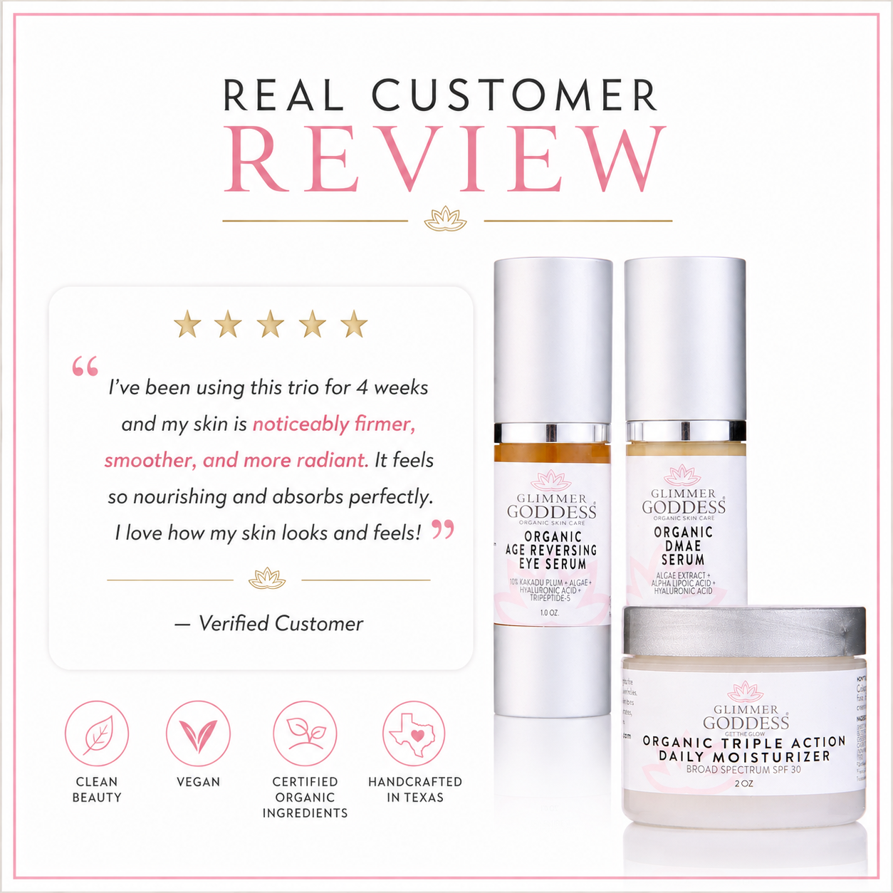 Organic Anti-Wrinkle Trio – 3-Step Collagen Boosting System - Trending Wellness Store