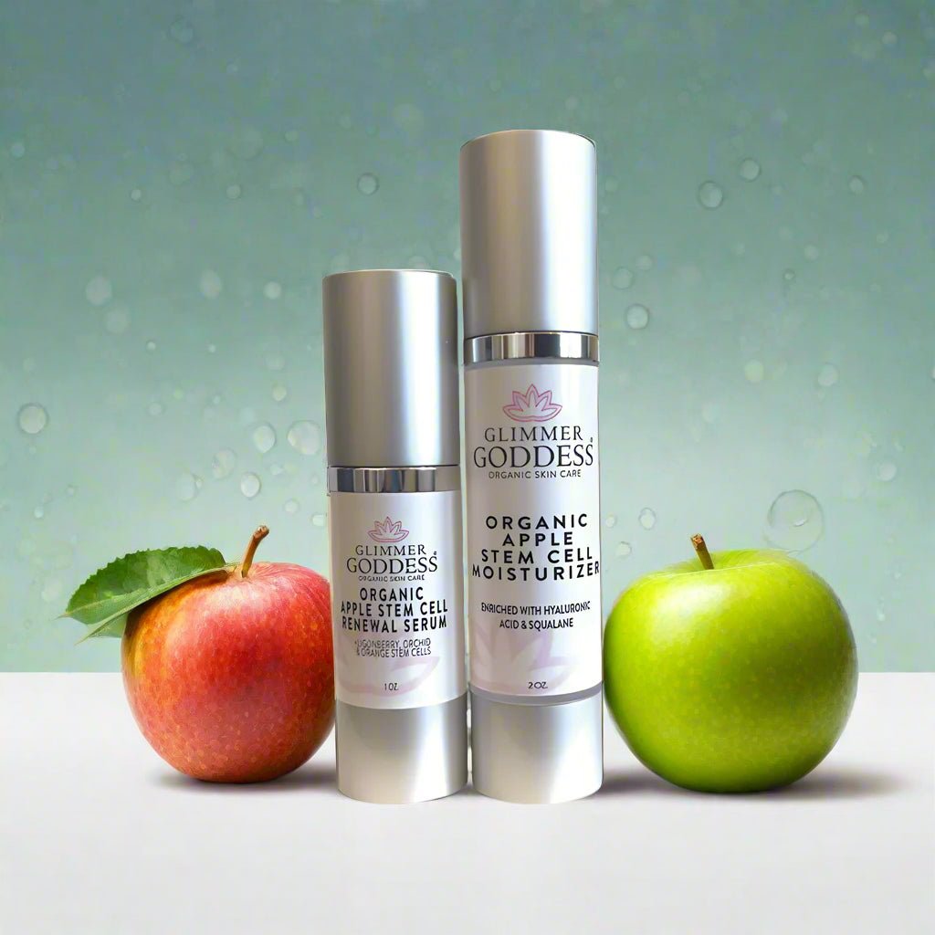 Organic Apple Stem Cell Duo – Plant-Based Anti-Aging Serum & Moisturizer Set for Firmness & Radiance - Trending Wellness Store