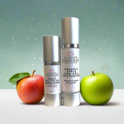 Organic Apple Stem Cell Duo – Plant-Based Anti-Aging Serum & Moisturizer Set for Firmness & Radiance - Trending Wellness Store
