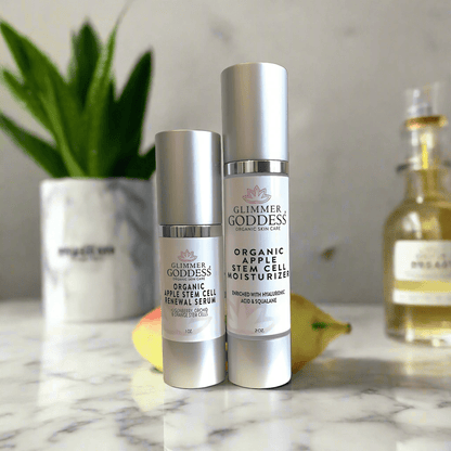 Organic Apple Stem Cell Duo – Plant-Based Anti-Aging Serum & Moisturizer Set for Firmness & Radiance - Trending Wellness Store
