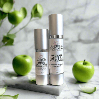 Organic Apple Stem Cell Duo – Plant-Based Anti-Aging Serum & Moisturizer Set for Firmness & Radiance - Trending Wellness Store