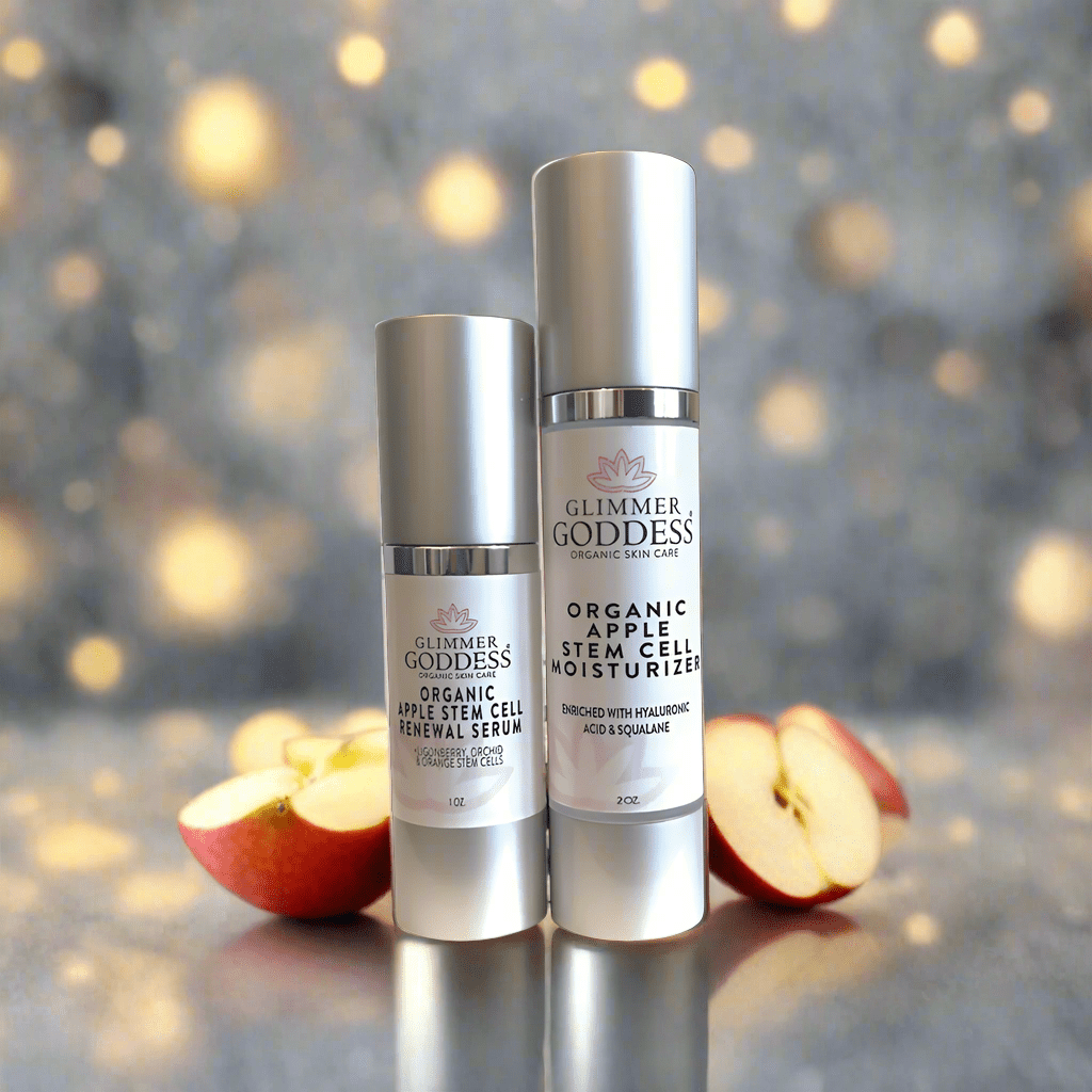 Organic Apple Stem Cell Duo – Plant-Based Anti-Aging Serum & Moisturizer Set for Firmness & Radiance - Trending Wellness Store