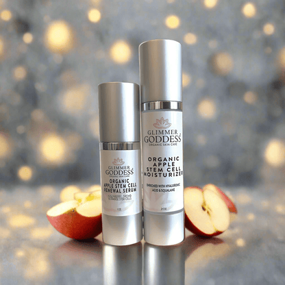 Organic Apple Stem Cell Duo – Plant-Based Anti-Aging Serum & Moisturizer Set for Firmness & Radiance - Trending Wellness Store