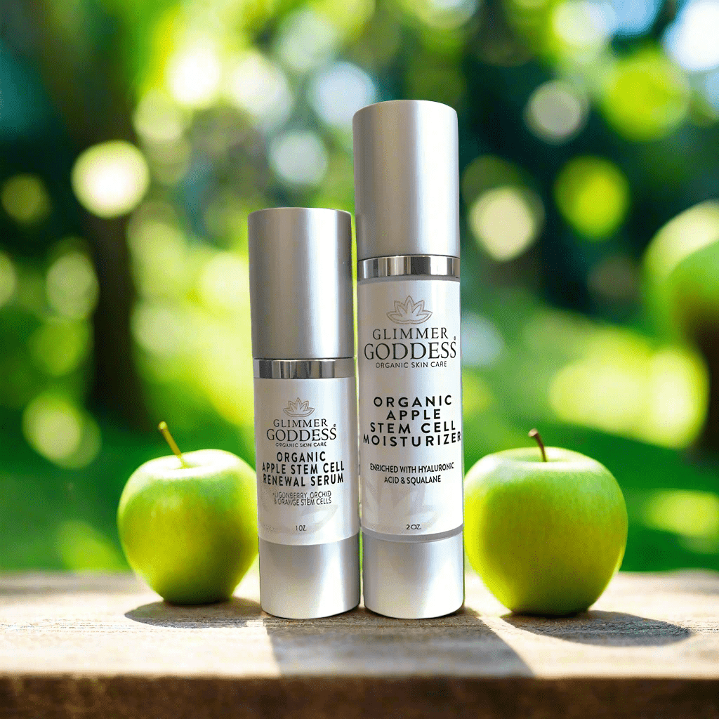 Organic Apple Stem Cell Duo – Plant-Based Anti-Aging Serum & Moisturizer Set for Firmness & Radiance - Trending Wellness Store
