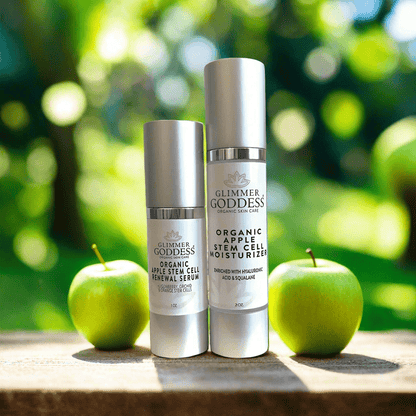 Organic Apple Stem Cell Duo – Plant-Based Anti-Aging Serum & Moisturizer Set for Firmness & Radiance - Trending Wellness Store