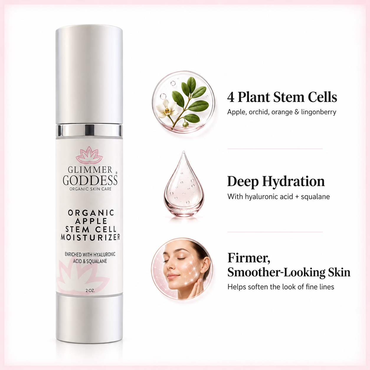 Organic Apple Stem Cell Moisturizer – Anti-Aging Treatment - Trending Wellness Store