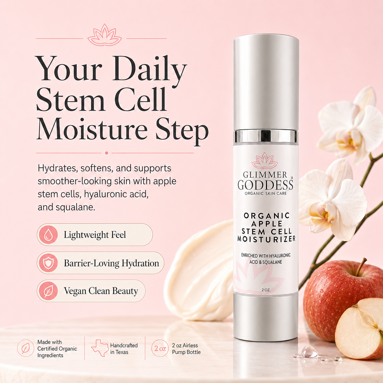 Organic Apple Stem Cell Moisturizer – Anti-Aging Treatment - Trending Wellness Store