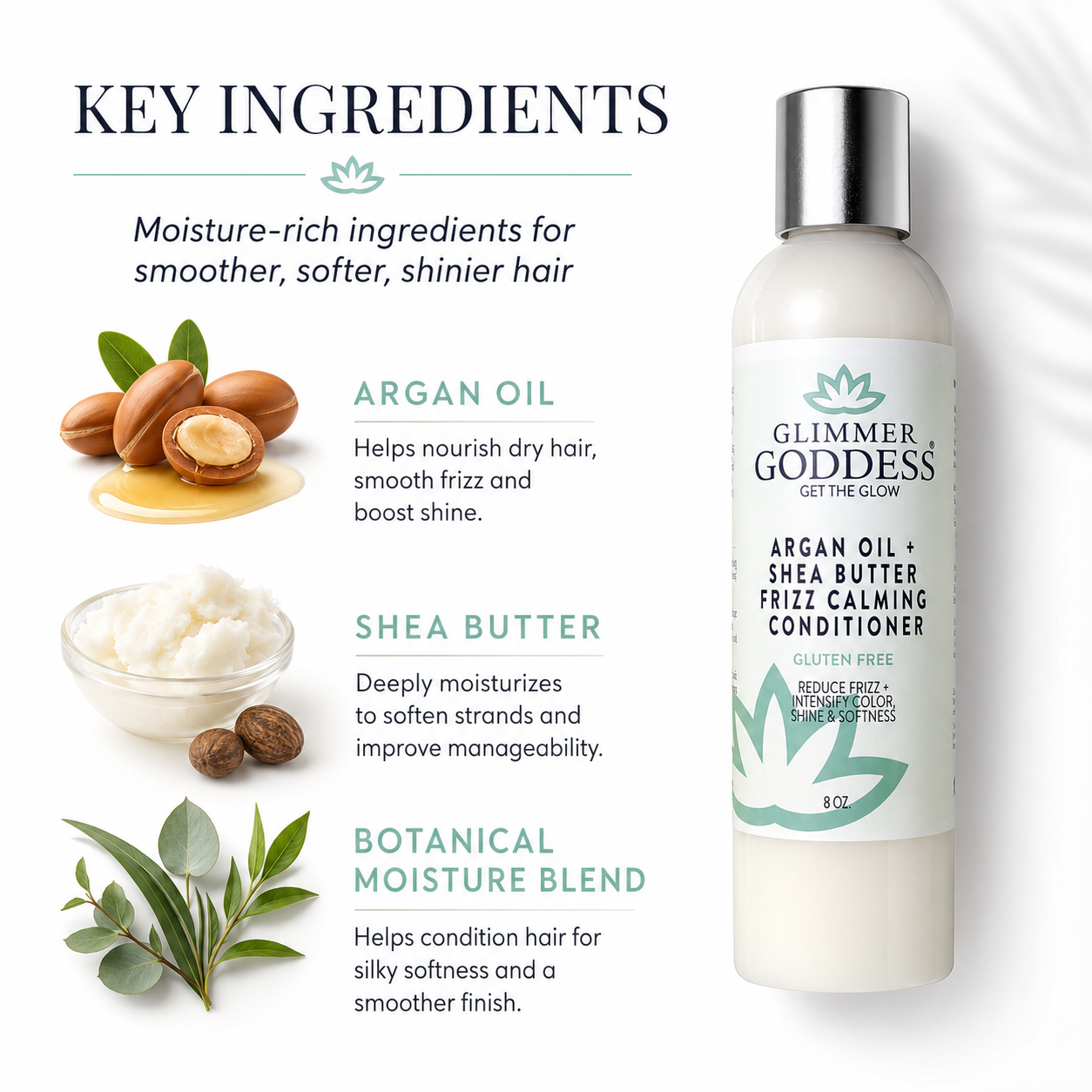 Organic Argan Oil Hair Conditioner – Deep Moisture & Frizz Control - Trending Wellness Store