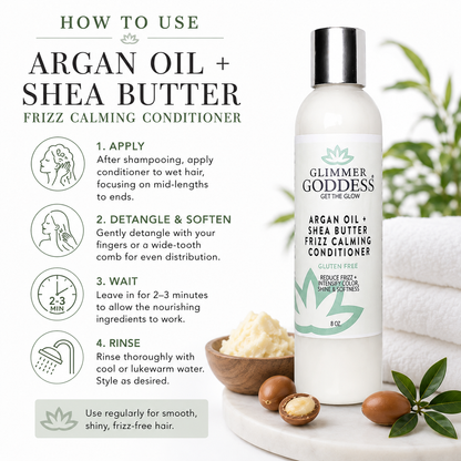 Organic Argan Oil Hair Conditioner – Deep Moisture & Frizz Control - Trending Wellness Store