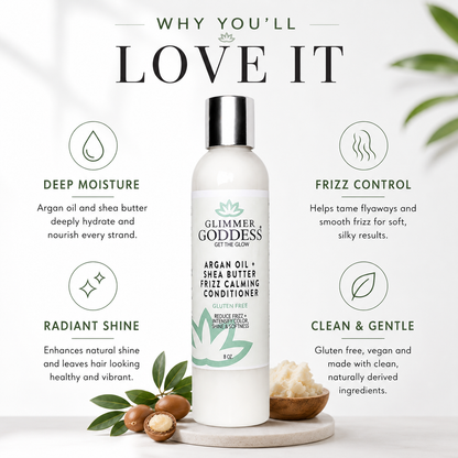 Organic Argan Oil Hair Conditioner – Deep Moisture & Frizz Control - Trending Wellness Store