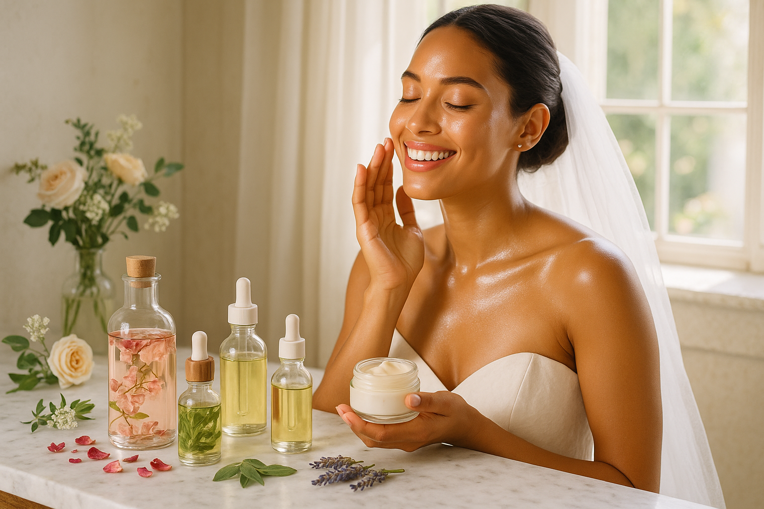 Organic Bridal Glow Essentials Bundle – Complete Wedding Day Skincare for Radiant Bride - Trending Wellness Store