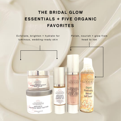 Organic Bridal Glow Essentials Bundle – Complete Wedding Day Skincare for Radiant Bride - Trending Wellness Store