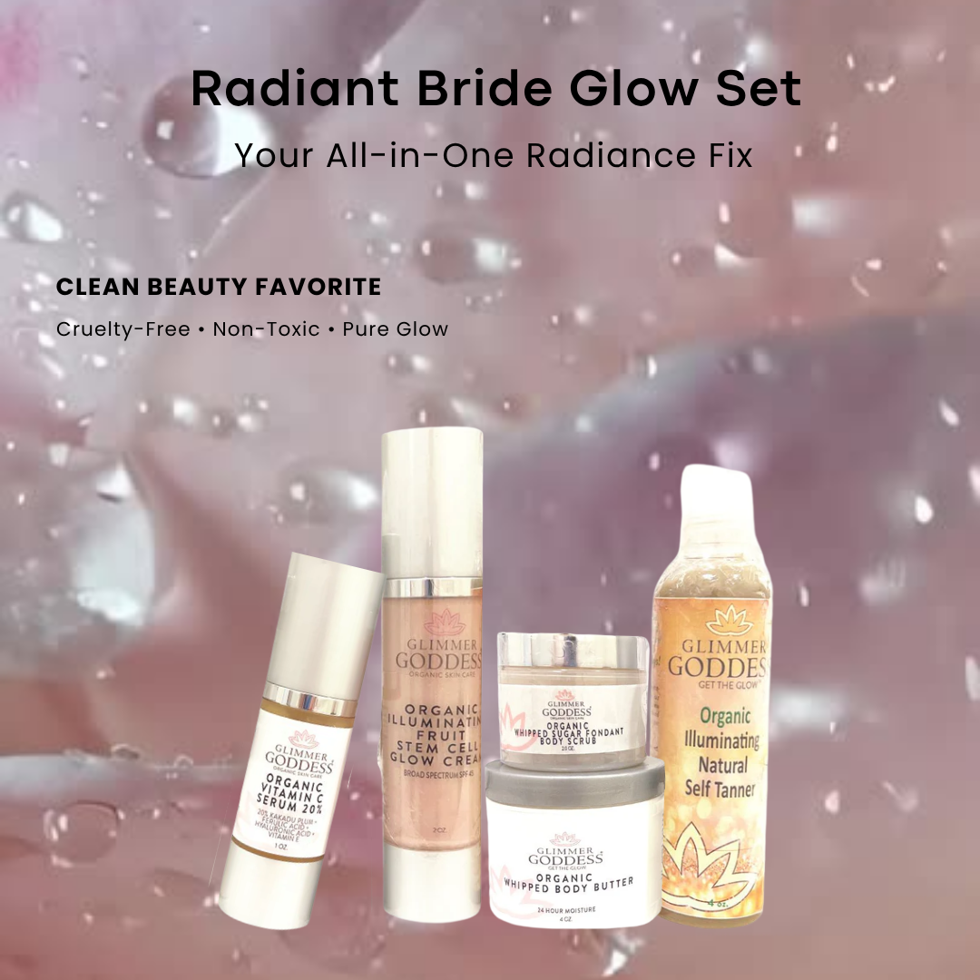 Organic Bridal Glow Essentials Bundle – Complete Wedding Day Skincare for Radiant Bride - Trending Wellness Store