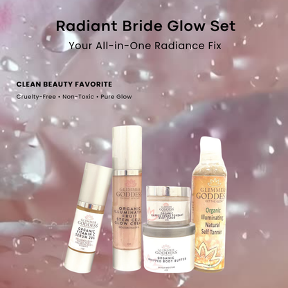Organic Bridal Glow Essentials Bundle – Complete Wedding Day Skincare for Radiant Bride - Trending Wellness Store