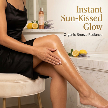 Organic Bronze Shimmer Body Lotion – Buildable Luminous Glow - Trending Wellness Store