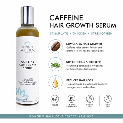 Organic Caffeine Hair Growth Serum – Scalp Treatment - Trending Wellness Store