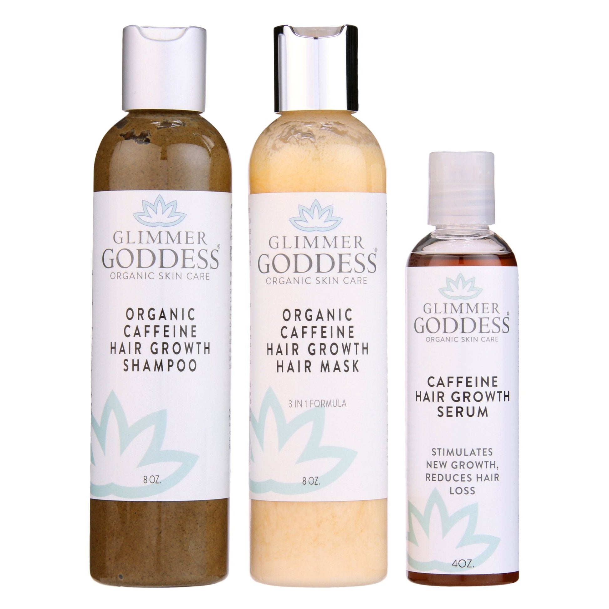 Organic Caffeine Hair Growth System – 3-Step Treatment Set - Trending Wellness Store