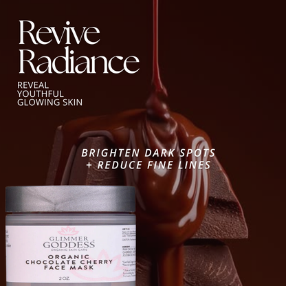 Organic Chocolate Cherry Face Mask – Antioxidant Anti-Aging Treatment - Trending Wellness Store