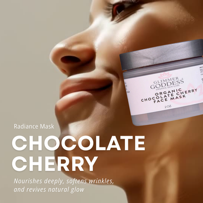 Organic Chocolate Cherry Face Mask – Antioxidant Anti-Aging Treatment - Trending Wellness Store