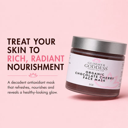 Organic Chocolate Cherry Face Mask – Antioxidant Anti-Aging Treatment - Trending Wellness Store