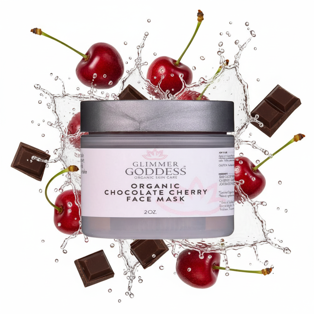 Organic Chocolate Cherry Face Mask – Antioxidant Anti-Aging Treatment - Trending Wellness Store