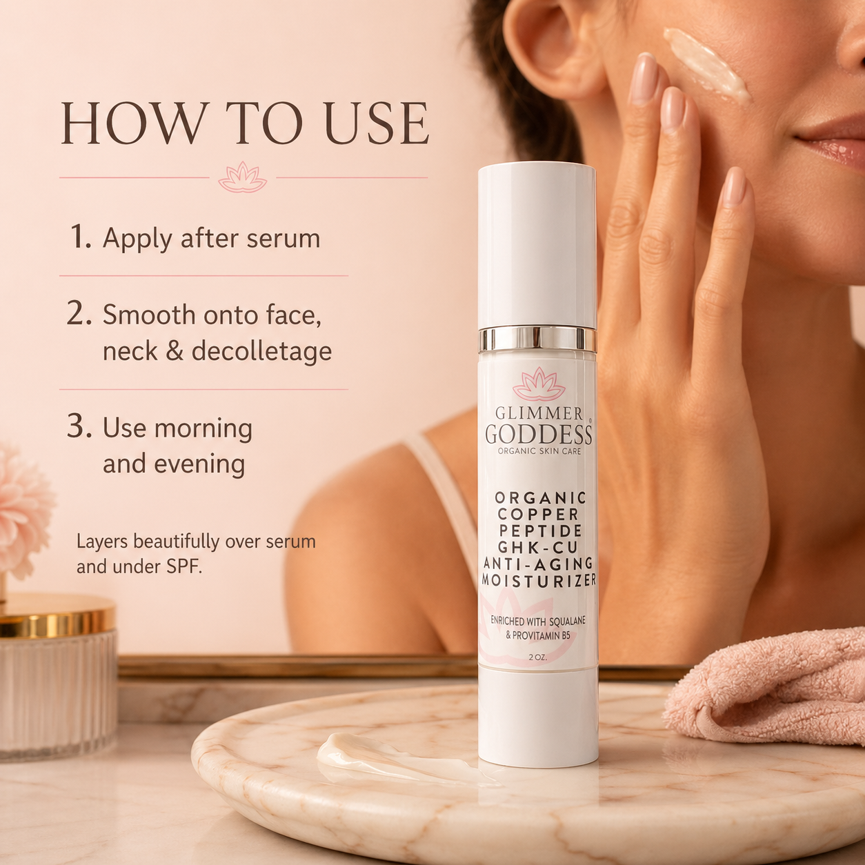 Organic Copper Peptide Moisturizer – Firming & Smoothing - Trending Wellness Store