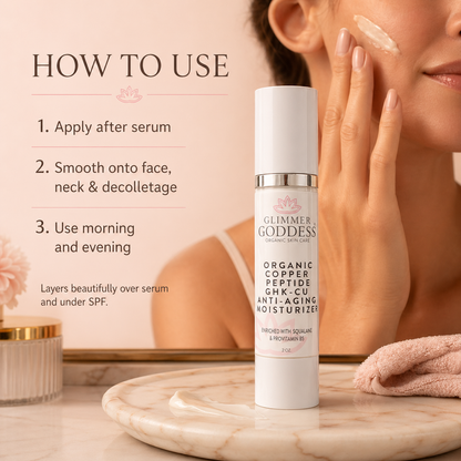 Organic Copper Peptide Moisturizer – Firming & Smoothing - Trending Wellness Store