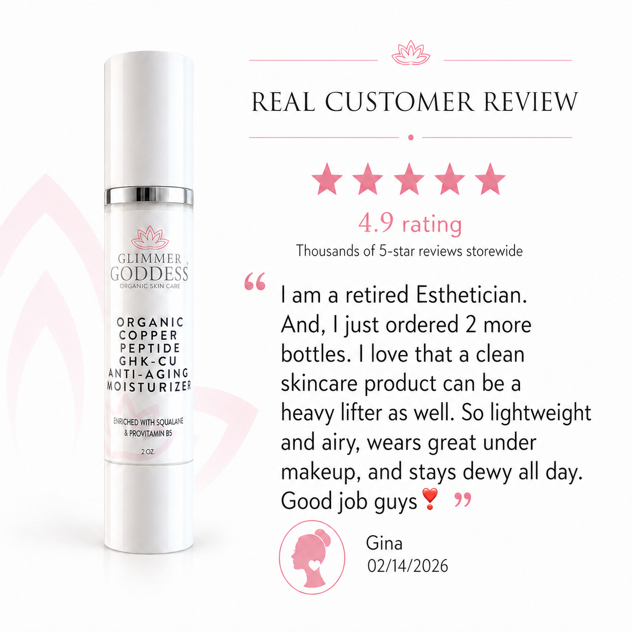 Organic Copper Peptide Moisturizer – Firming & Smoothing - Trending Wellness Store