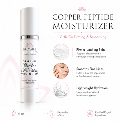 Organic Copper Peptide Moisturizer – Firming & Smoothing - Trending Wellness Store