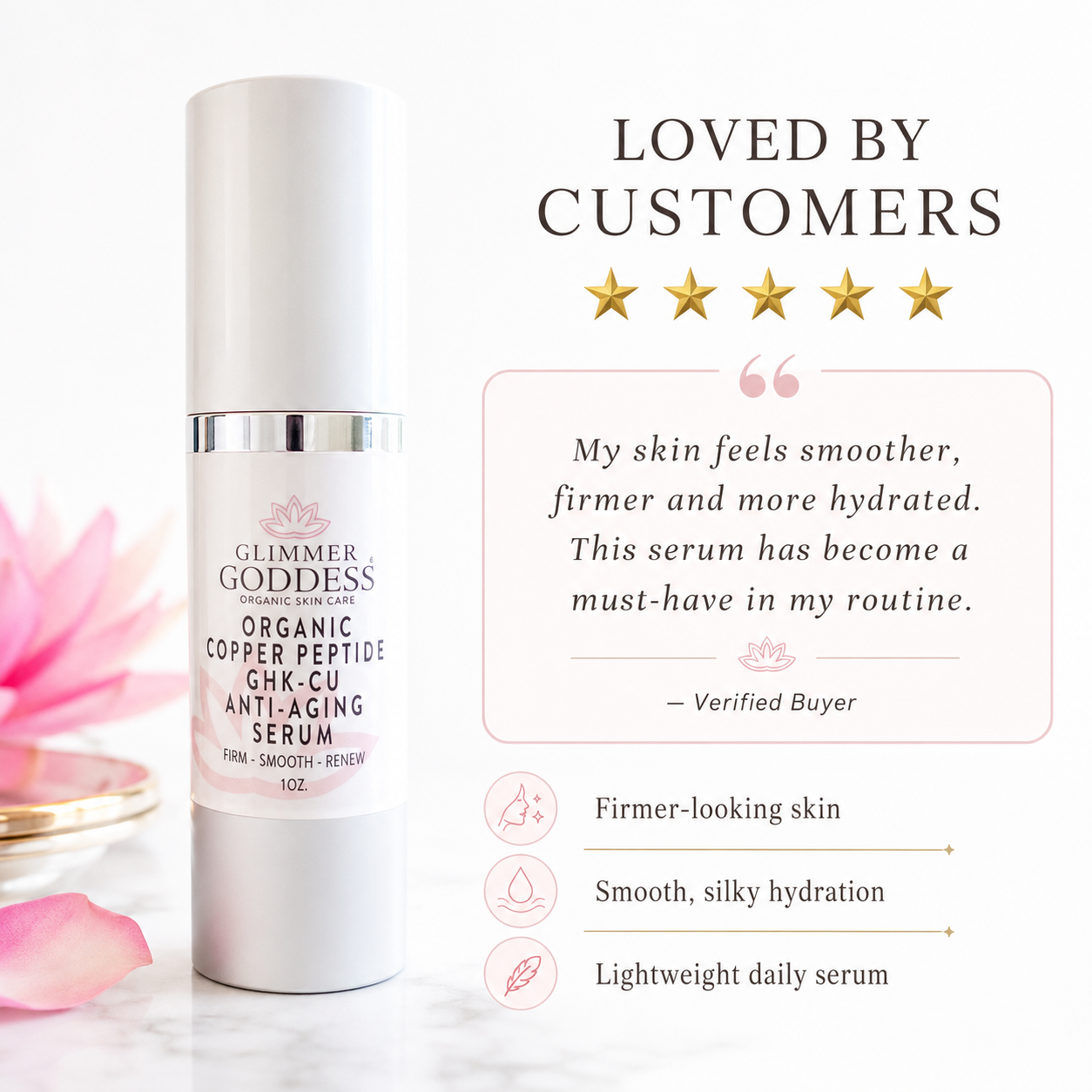 Organic Copper Peptide Serum – Firming & Smoothing - Trending Wellness Store