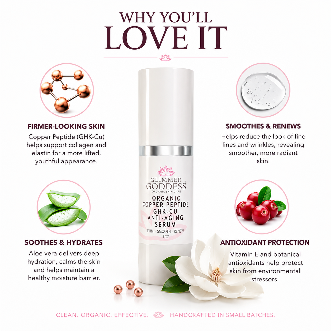 Organic Copper Peptide Serum – Firming & Smoothing - Trending Wellness Store