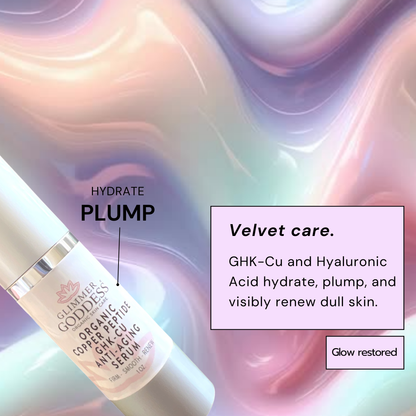 Organic Copper Peptide Serum – GHK-Cu Anti-Aging Serum with Argireline & Matrixyl for Wrinkles & Firmness - Trending Wellness Store