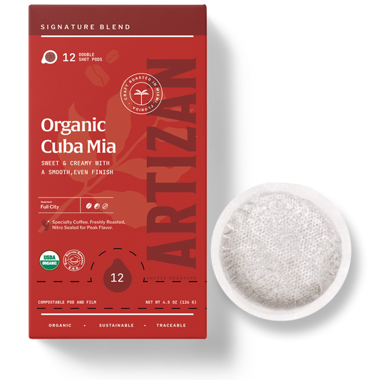 Organic Cuba Mia Double Espresso ESE Coffee Pods, Dark Roast - 12 Pods - Trending Wellness Store