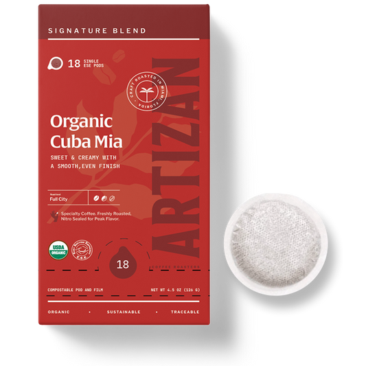 Organic Cuba Mia Espresso ESE Coffee Pods, Dark Roast - 18 Pods - Trending Wellness Store