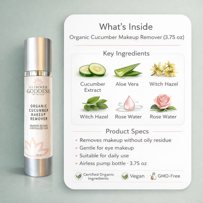 Organic Cucumber Makeup Remover – No Oily Residue - Trending Wellness Store