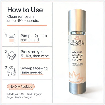 Organic Cucumber Makeup Remover – No Oily Residue - Trending Wellness Store