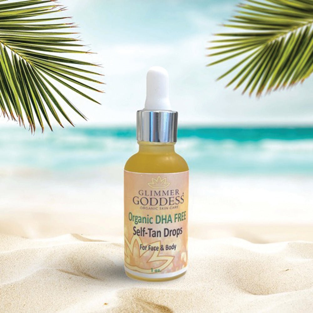 Organic DHA FREE Tanning Drops for Face & Body 1 oz. - Trending Wellness Store