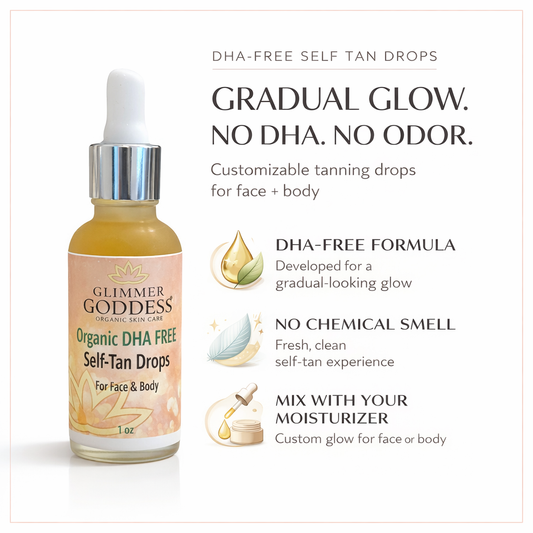 Organic DHA-Free Tanning Drops – Gradual Glow with No Chemical Smell - Trending Wellness Store