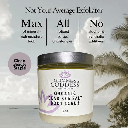 Organic Dead Sea Salt Body Scrub – Exfoliates, Detoxifies & Firms Skin - Trending Wellness Store