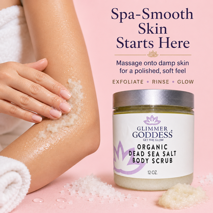 Organic Dead Sea Salt Body Scrub – Exfoliates, Detoxifies & Firms Skin - Trending Wellness Store