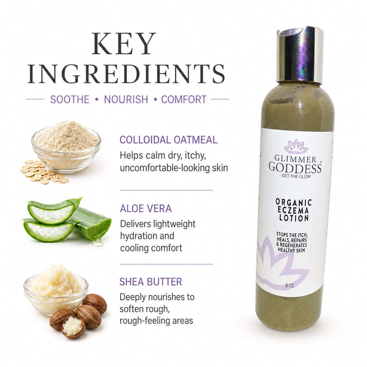 Organic Eczema Lotion – Soothing Relief & Skin Healing - Trending Wellness Store