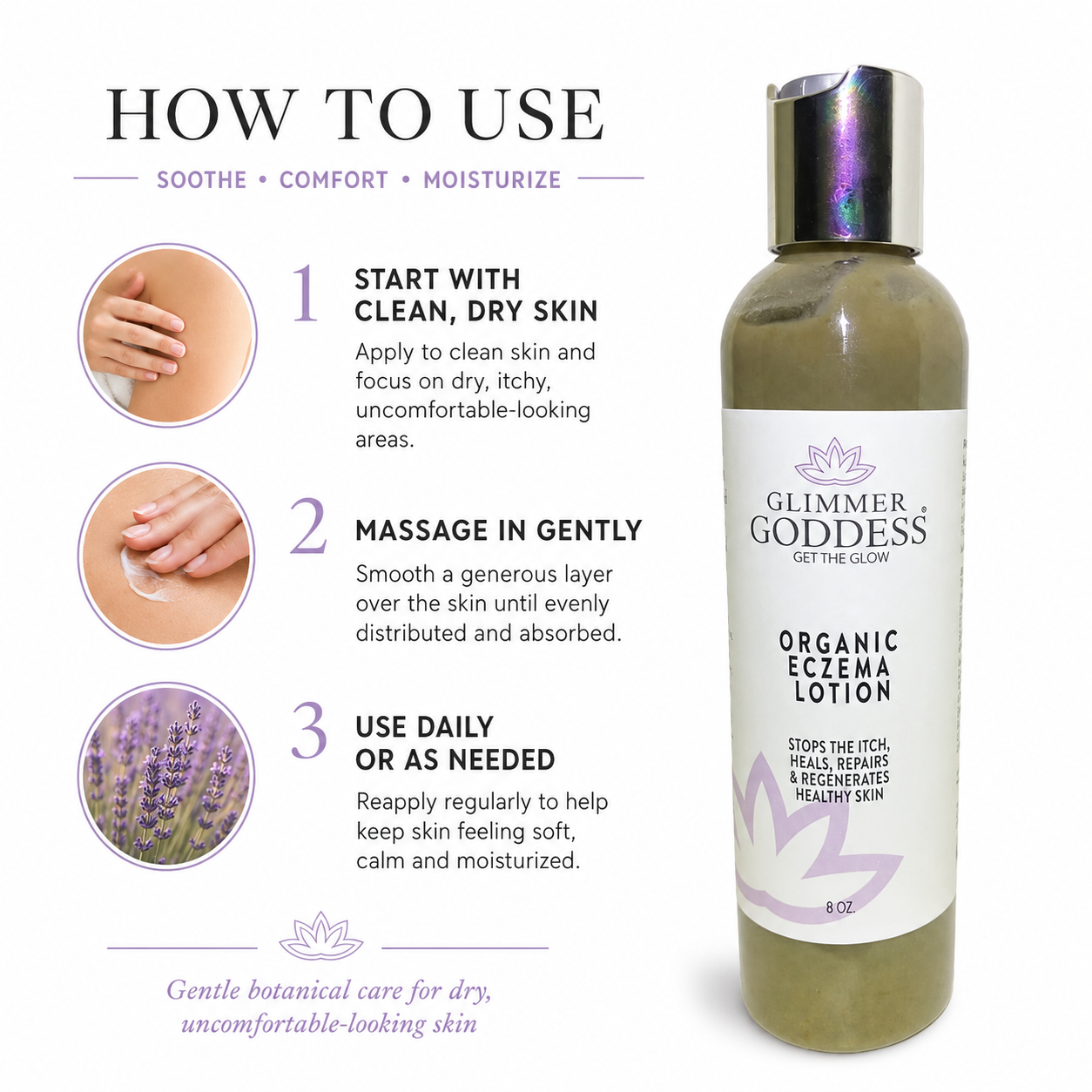 Organic Eczema Lotion – Soothing Relief & Skin Healing - Trending Wellness Store