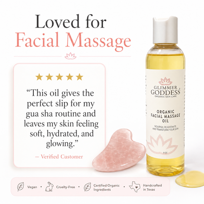 Organic Facial Massage Oil – Anti-Aging Treatment - Trending Wellness Store