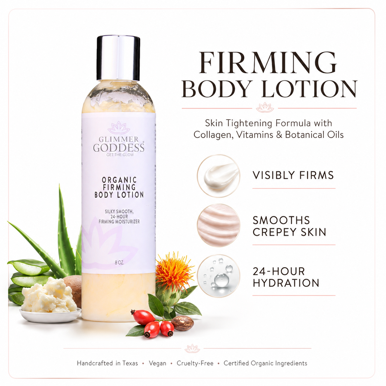 Organic Firming Body Lotion – Skin Tightening Formula - Trending Wellness Store