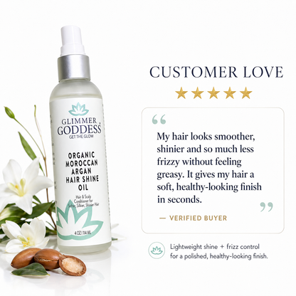 Organic Hair Shine Spray – Frizz Control & Hydrating - Trending Wellness Store