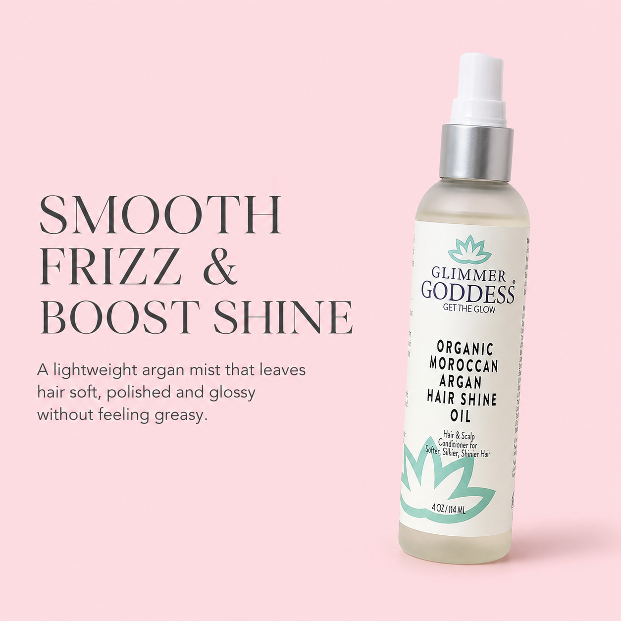 Organic Hair Shine Spray – Frizz Control & Hydrating - Trending Wellness Store